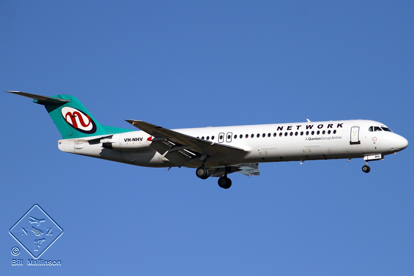 VH-NHV · Fokker 100 · (PER / YPPH)