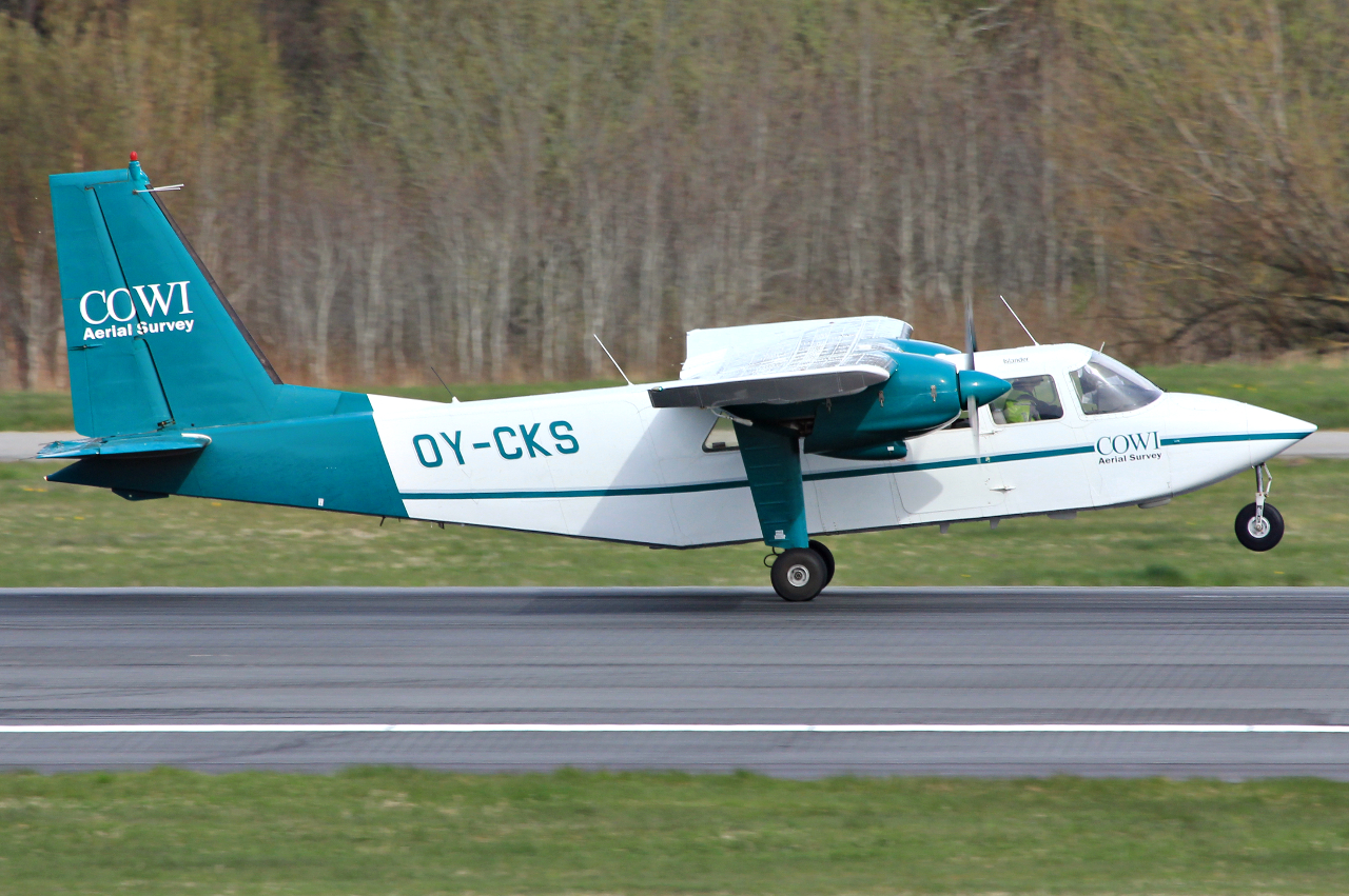 OY-CKS (553) 1976 Britten-Norman BN-2A-21
