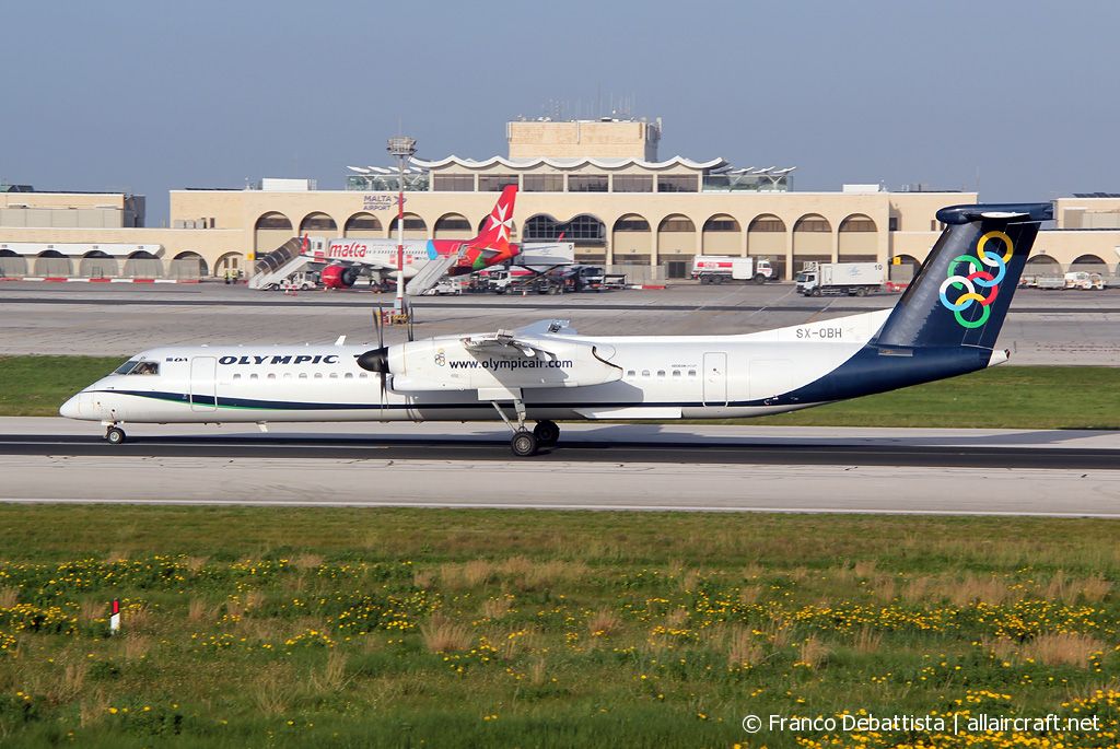 SX-OBH · Bombardier Dash 8-Q402 · (MLA / LMML)