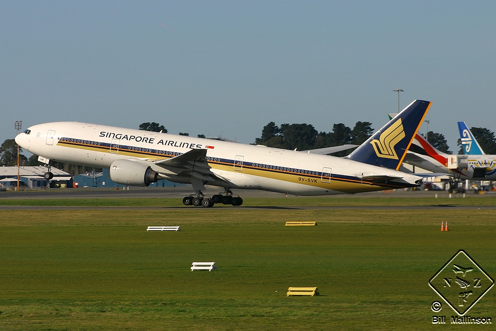 9V-SVK · Boeing 777-212/ER · (CHC / NZCH)
