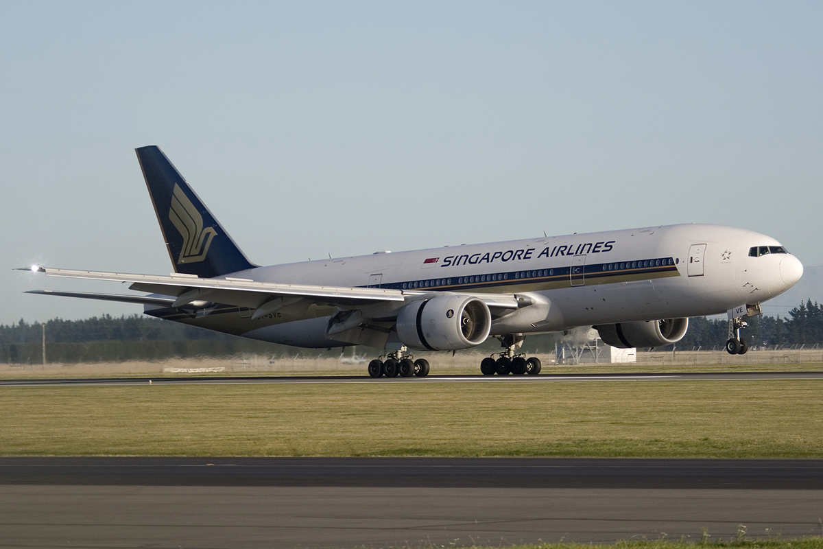 9V-SVE · Boeing 777-212/ER · (CHC / NZCH)