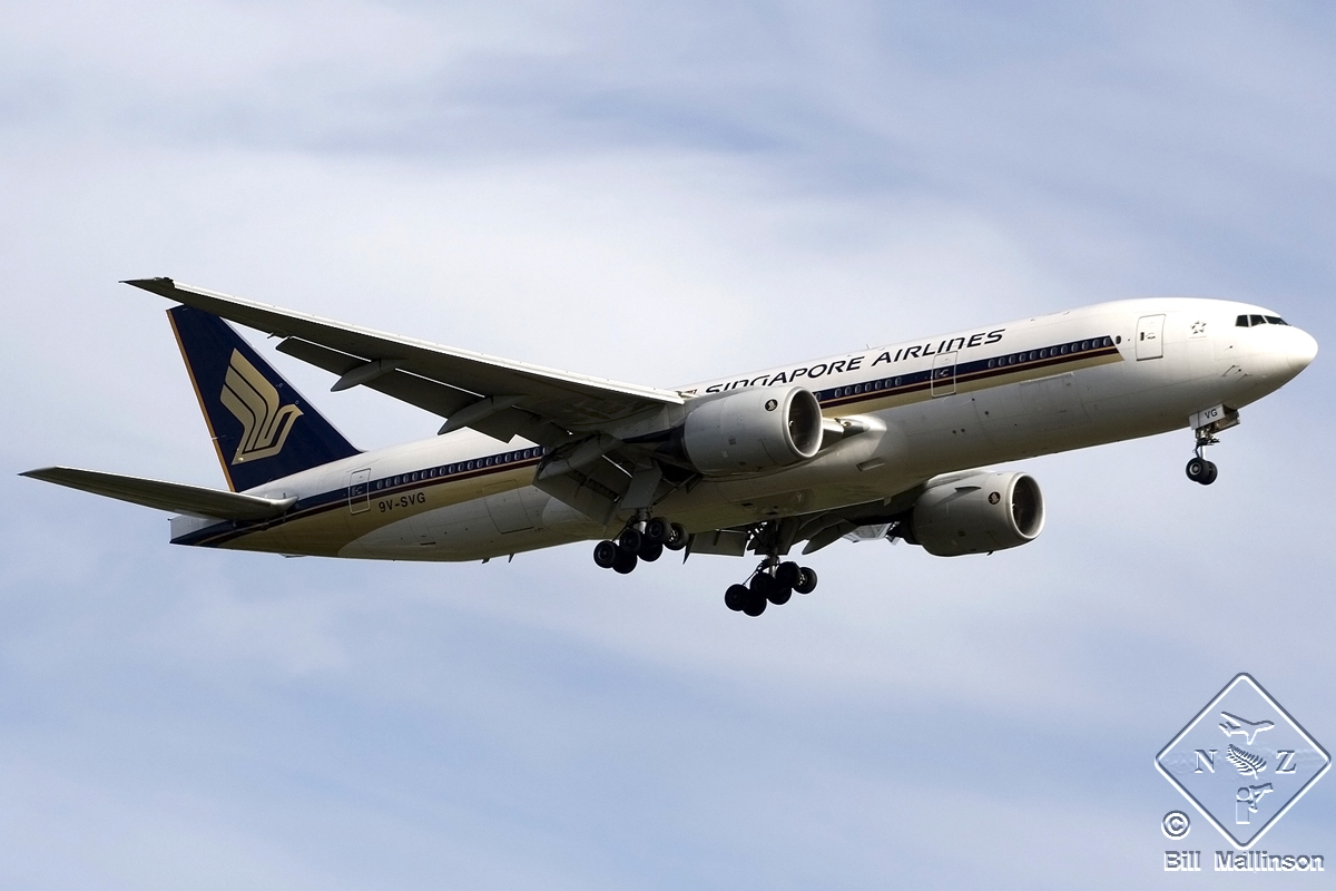 9V-SVG · Boeing 777-212/ER · (CHC / NZCH)