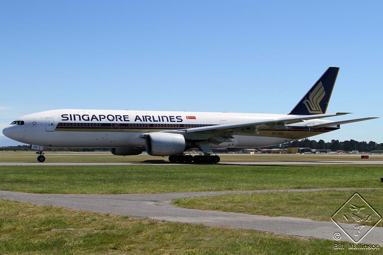9V-SVO · Boeing 777-212/ER · (CHC / NZCH)