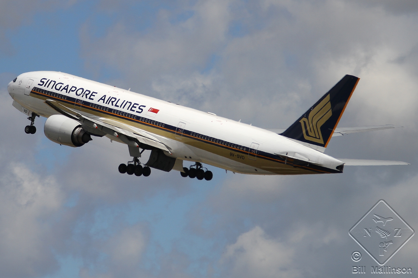 9V-SVO · Boeing 777-212/ER · (CHC / NZCH)