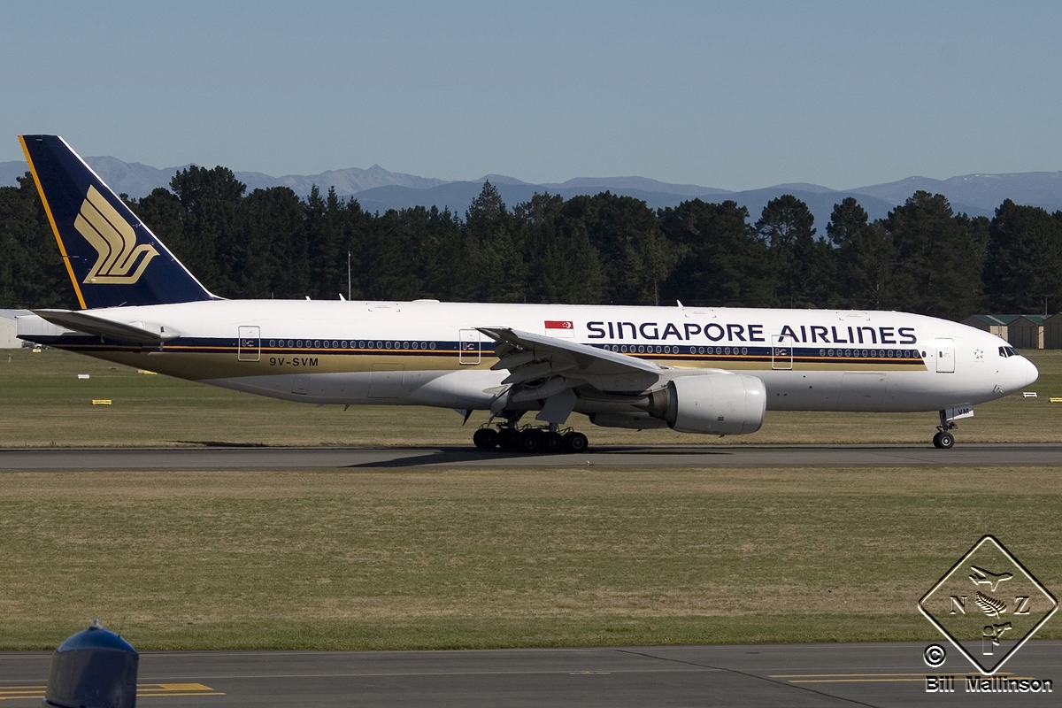 9V-SVM · Boeing 777-212/ER · (CHC / NZCH)