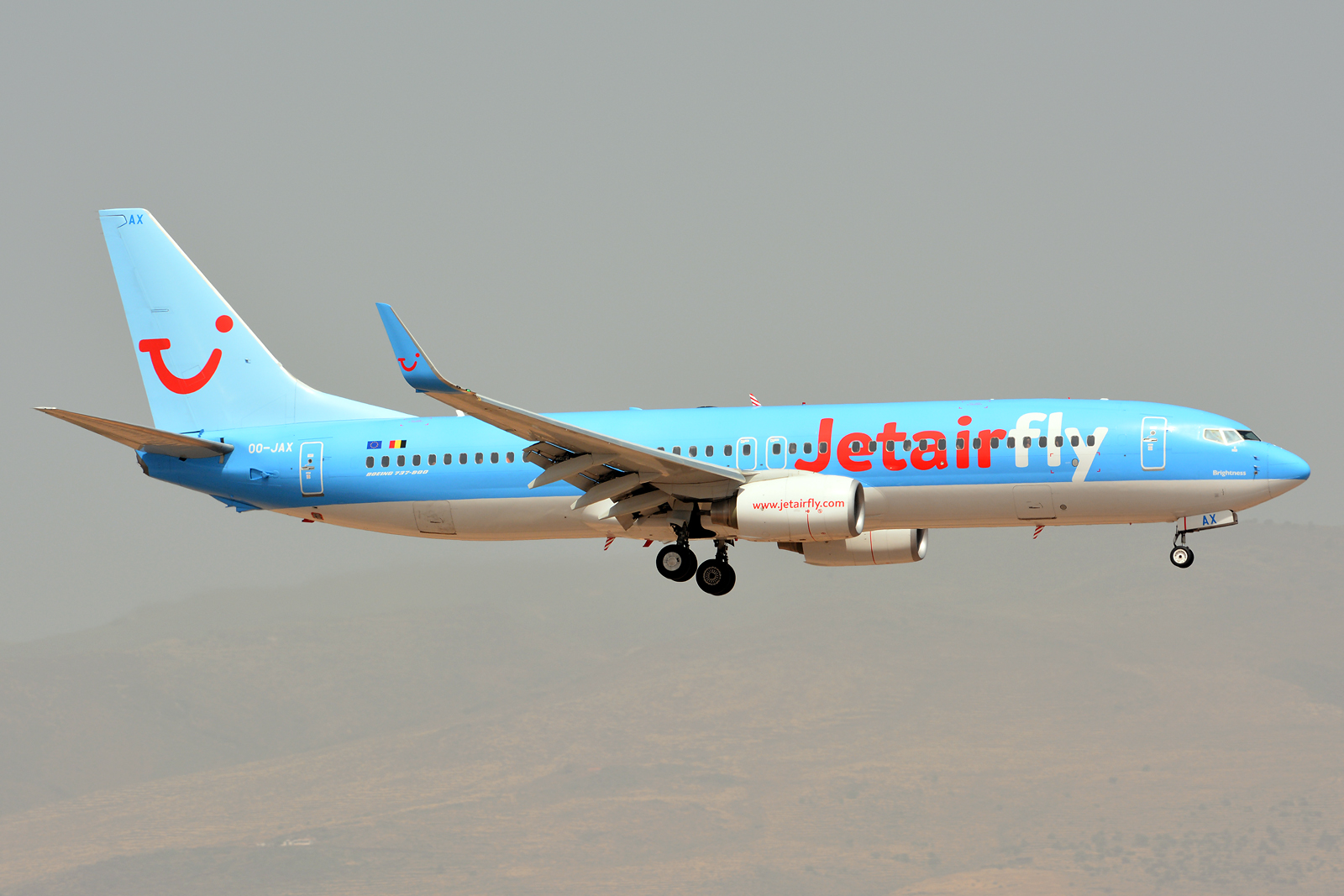 OO-JAX · Boeing 737-8K5 · (LPA / GCLP)