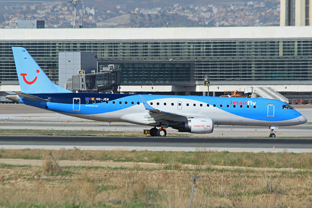 OO-JEM · Embraer 190-100STD · (AGP / LEMG)