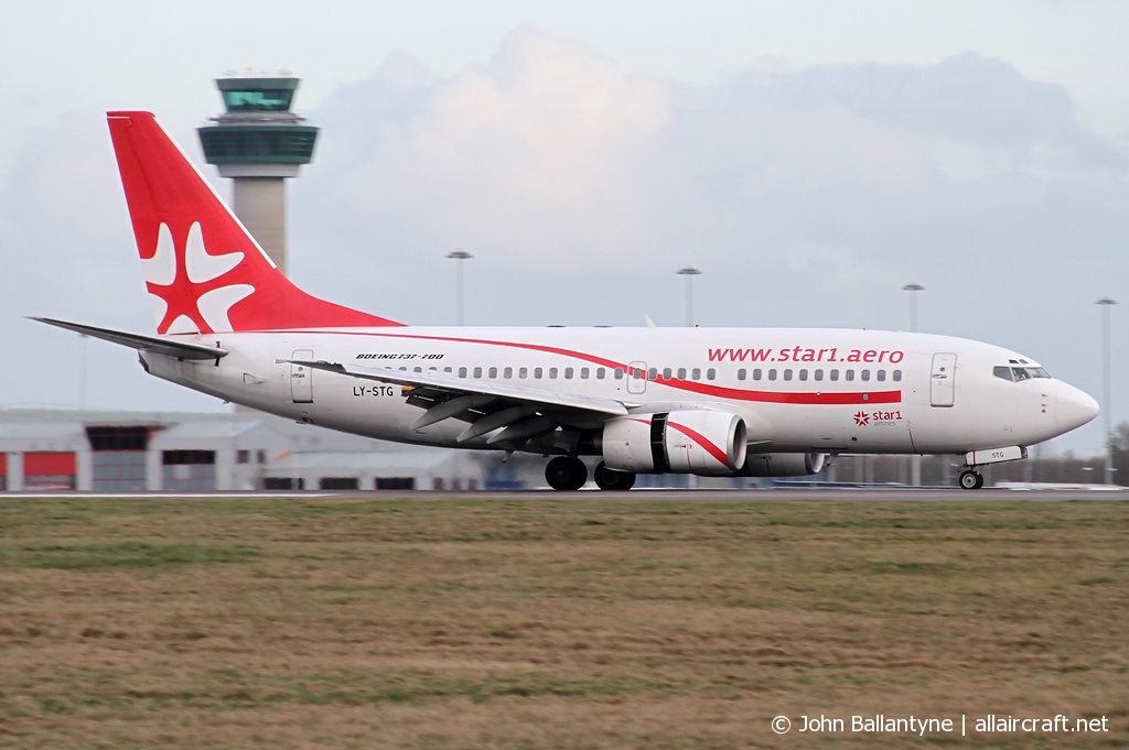 LY-STG · Boeing 737-73S · (STN / EGSS)
