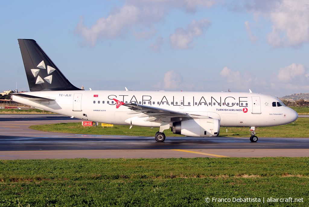 TC-JLU · Airbus A319-132 · (MLA / LMML)
