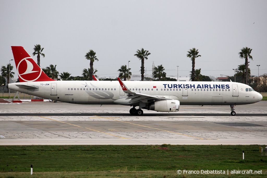 TC-JSM · Airbus A321-231(WL) · (MLA / LMML)