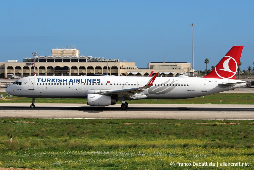 TC-JSP · Airbus A321-231(WL) · (MLA / LMML)