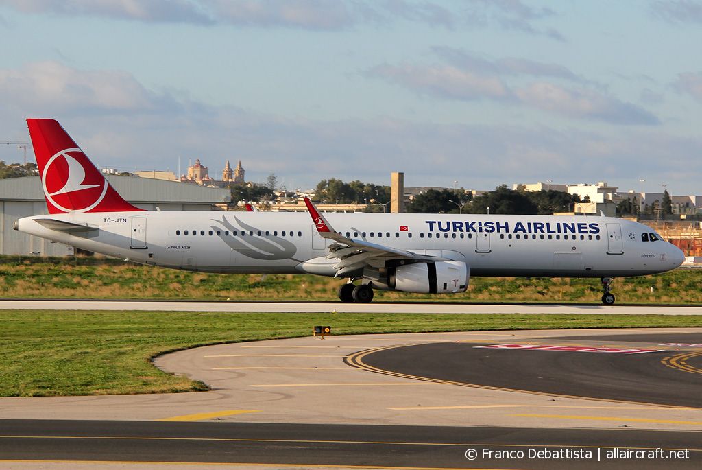 TC-JTN · Airbus A321-231(WL) · (MLA / LMML)