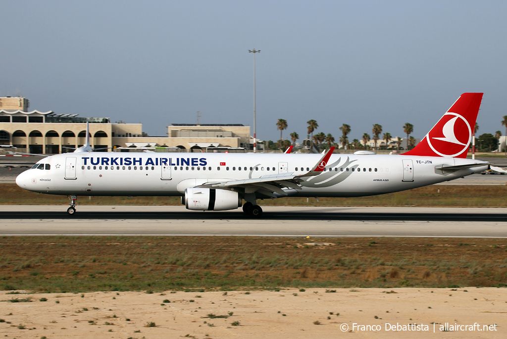 TC-JTN · Airbus A321-231(WL) · (MLA / LMML)