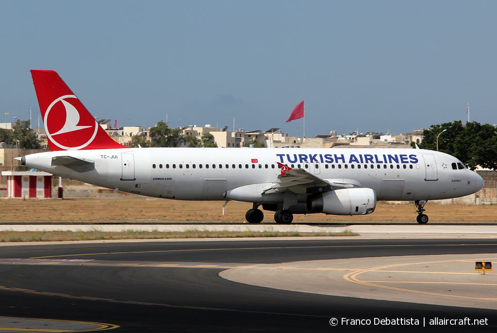 TC-JUI · Airbus A320-232 · (MLA / LMML)
