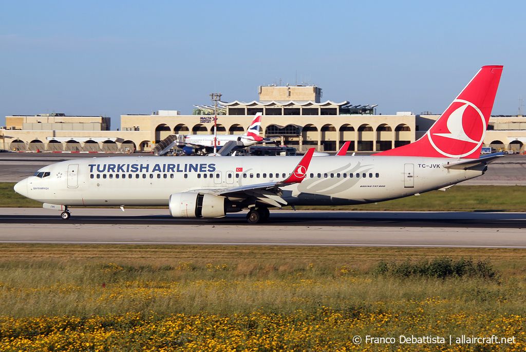 TC-JVK · Boeing 737-8F2(WL) · (MLA / LMML)
