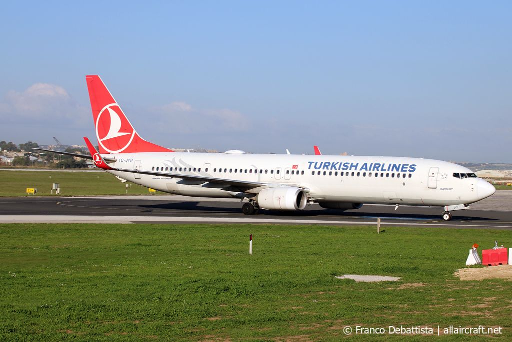 TC-JYD · Boeing 737-9F2ER(WL) · (MLA / LMML)