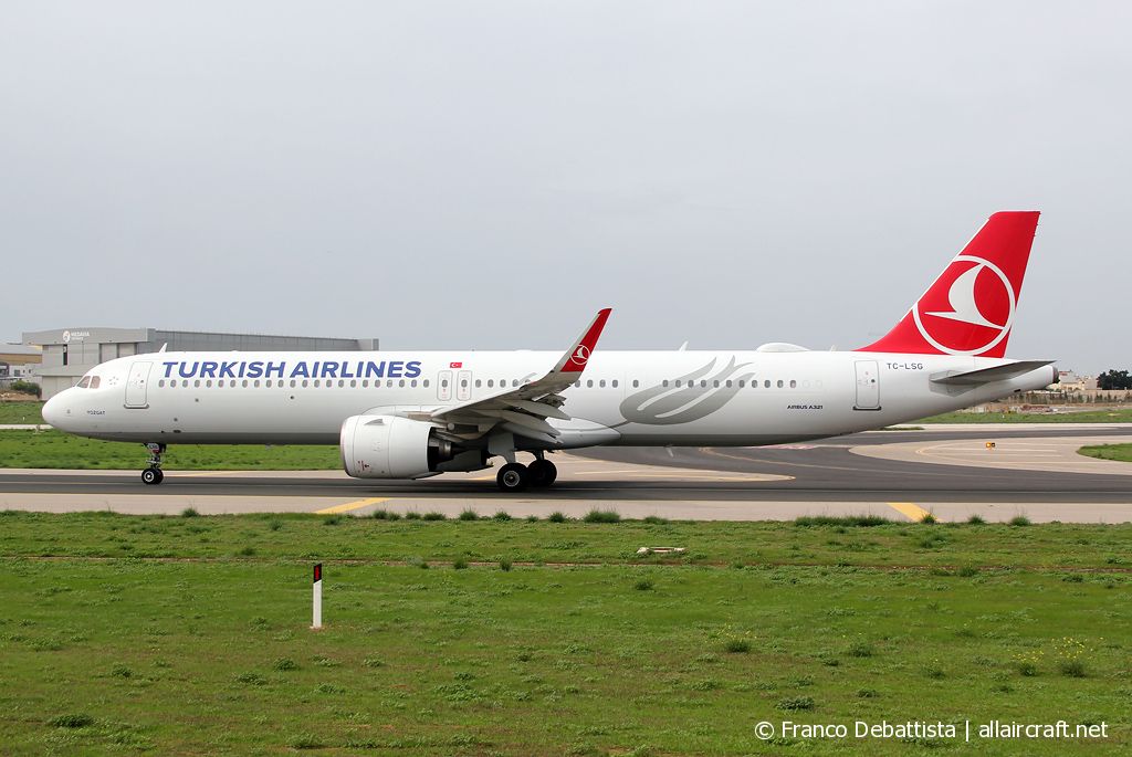 TC-LSG · Airbus A321-271NX · (MLA / LMML)