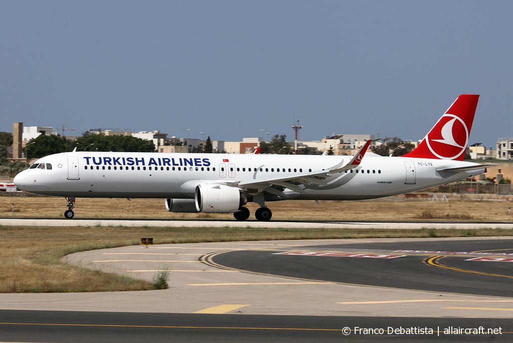 TC-LTE · Airbus A321-271NX · (MLA / LMML)