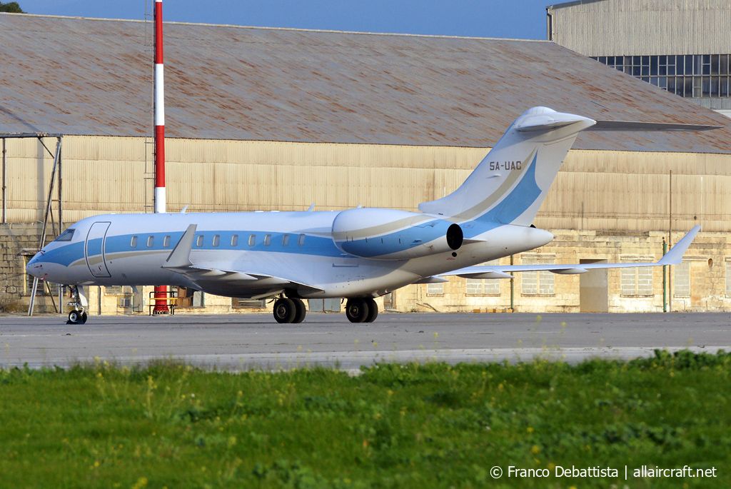 5A-UAC · Bombardier BD-700-1A11 Global 5000 · (MLA / LMML)