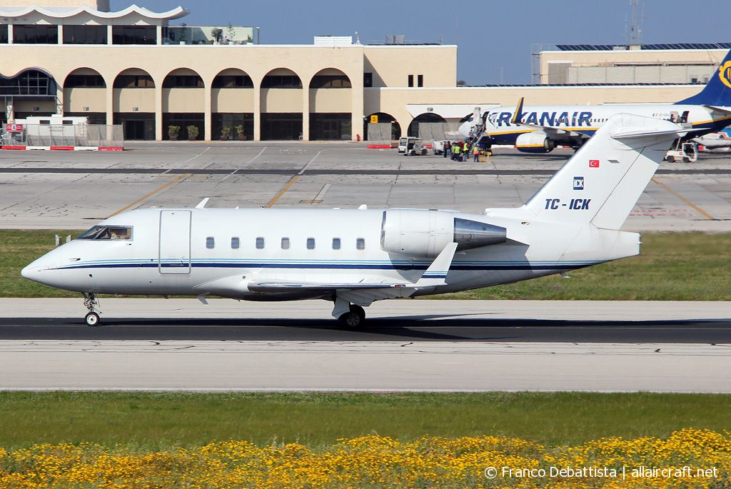 TC-ICK · Bombardier CL-600-2B16 Challenger 604 · (MLA / LMML)