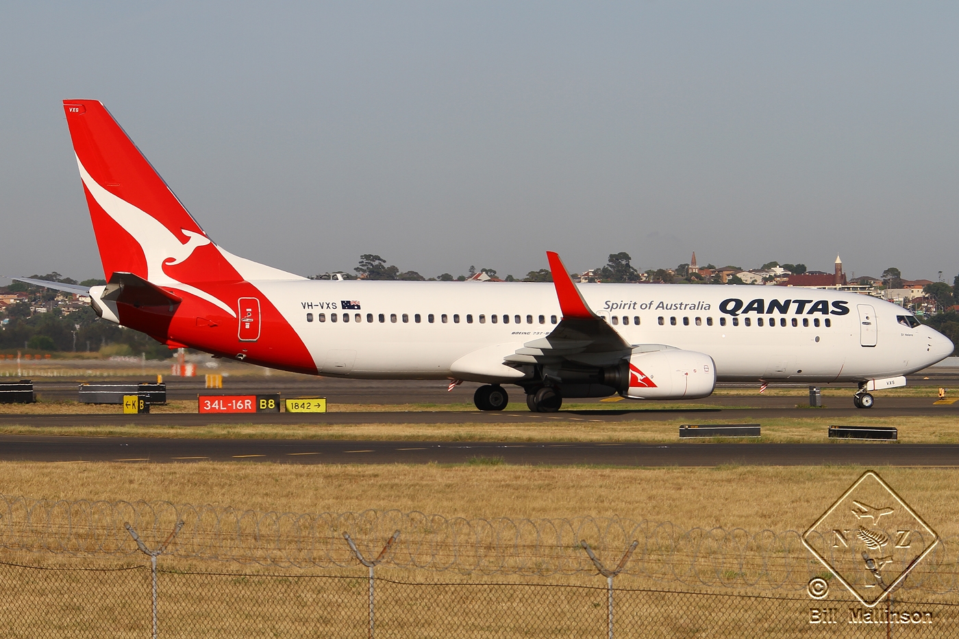 VH-VXS · Boeing 737-838(WL) · (SYD / YSSY)