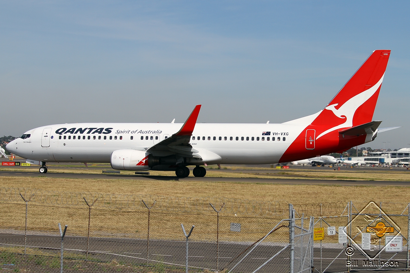 VH-VXG · Boeing 737-838(WL) · (SYD / YSSY)