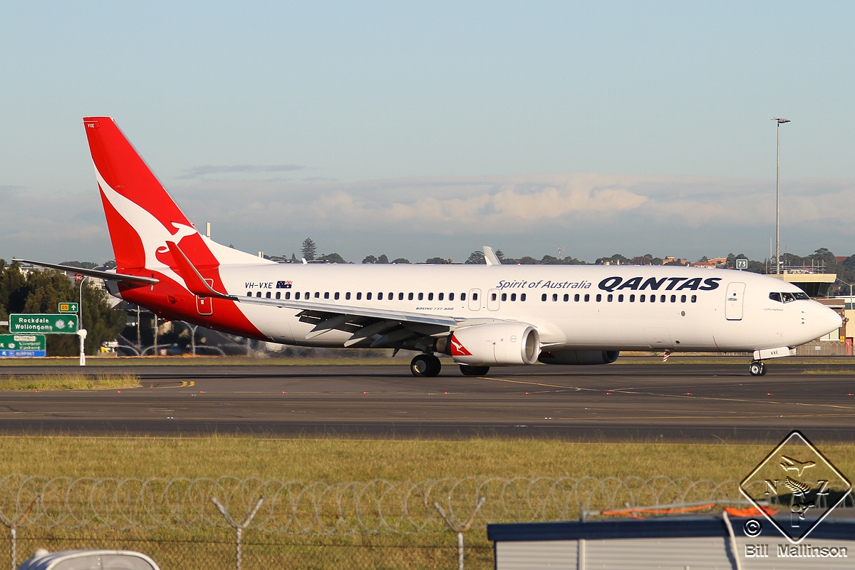 VH-VXE · Boeing 737-838(WL) · (SYD / YSSY)