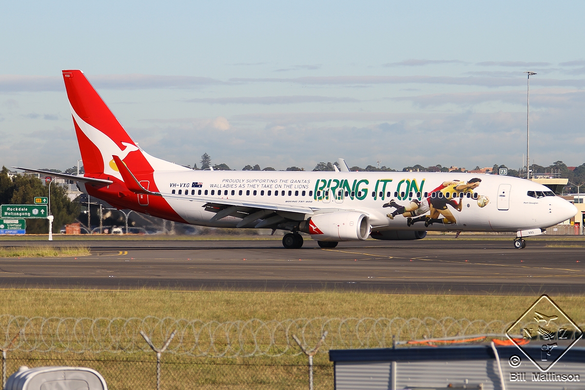 VH-VXG · Boeing 737-838(WL) · (SYD / YSSY)