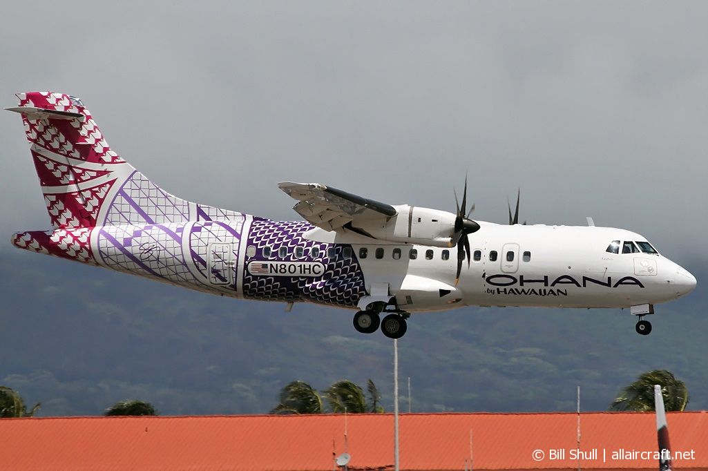 N801HC · ATR-42-500 · (OGG / PHOG)