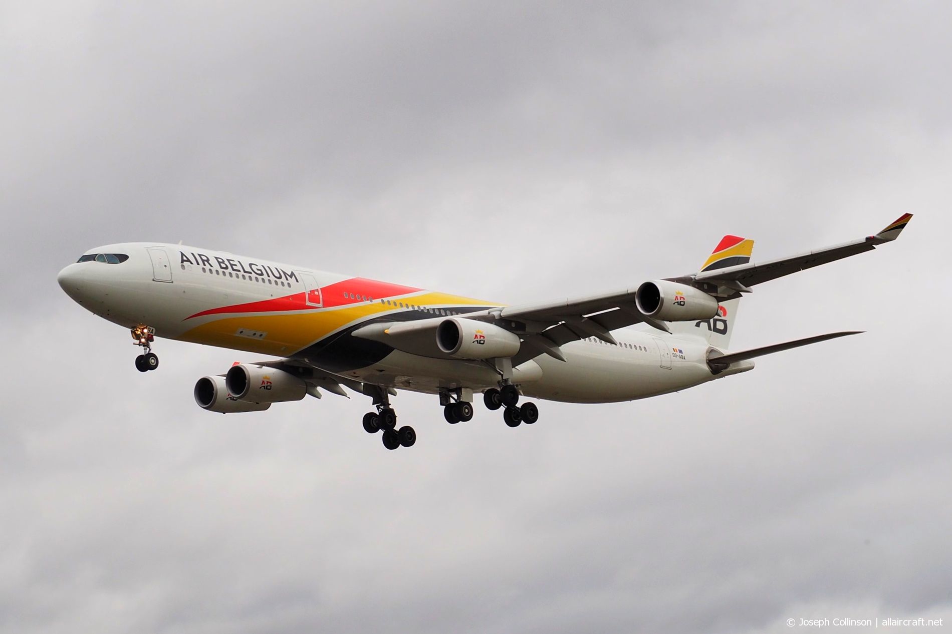 OO-ABA (835) 2007 Airbus A340-313E