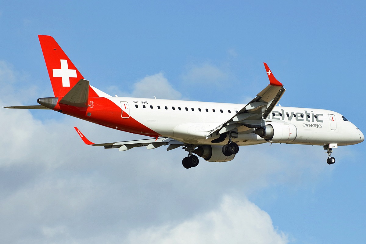 HB-JVN (cn 19000285) Embraer 190-100LR