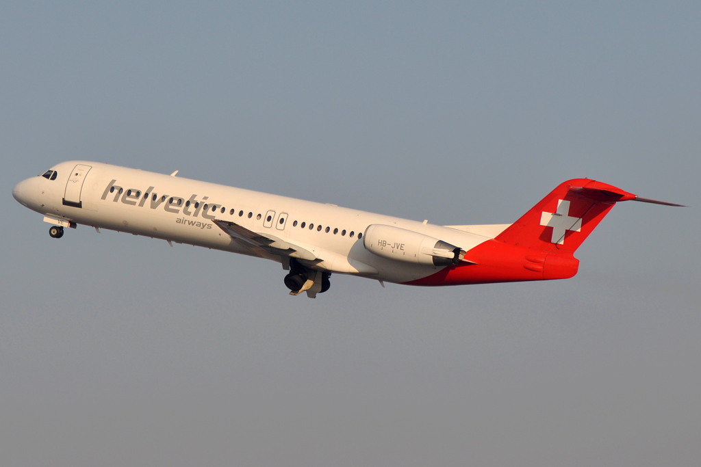 HB-JVE, (cn 11459), Fokker 100