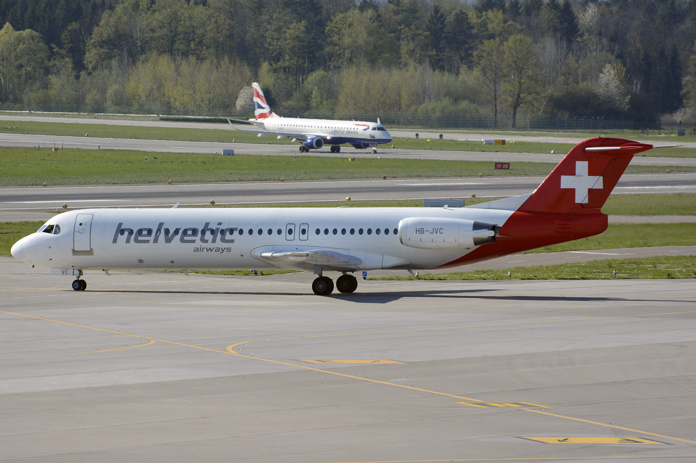 HB-JVC · Fokker 100 · (ZRH / LSZH)