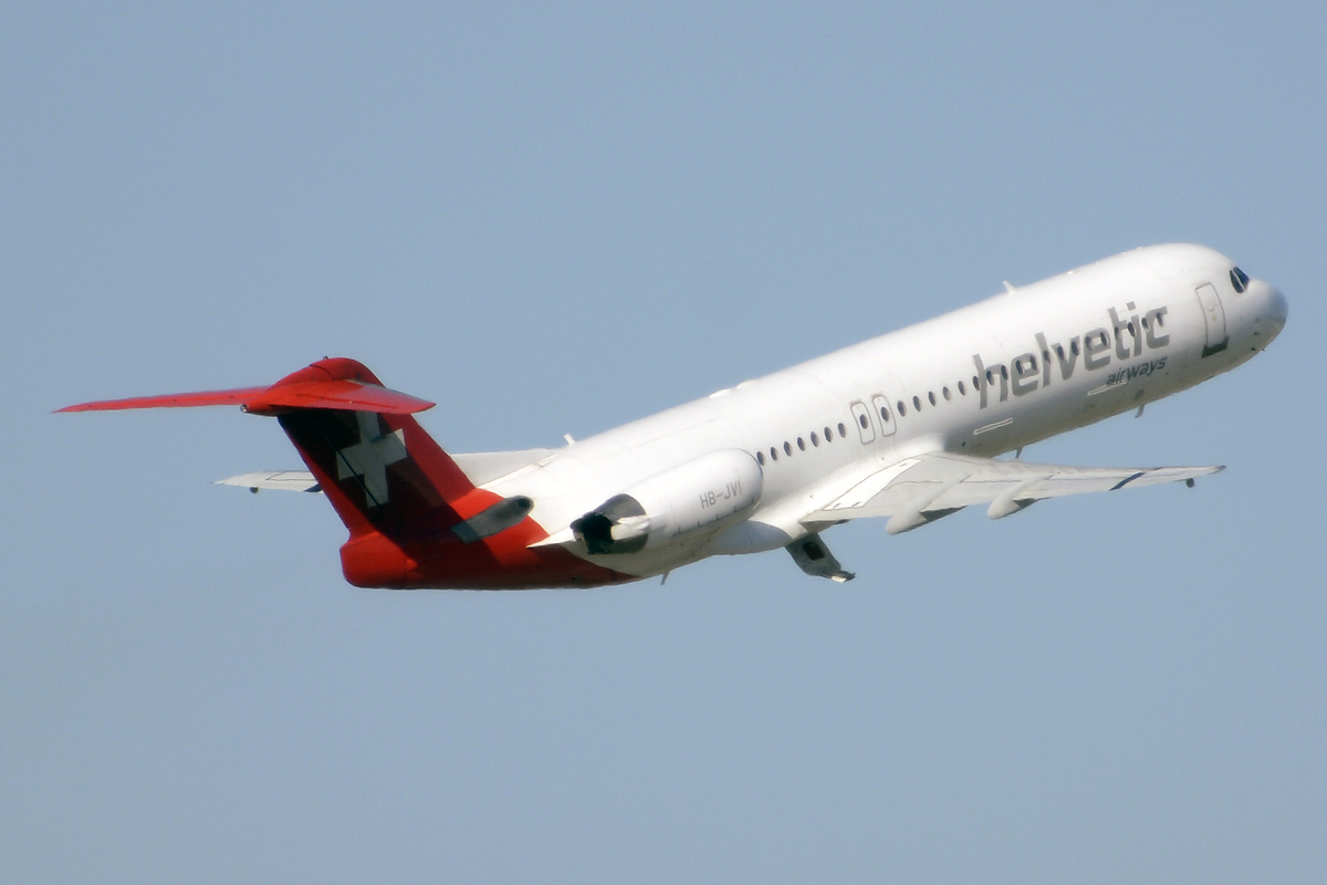 HB-JVI · Fokker 100 · (ZRH / LSZH)