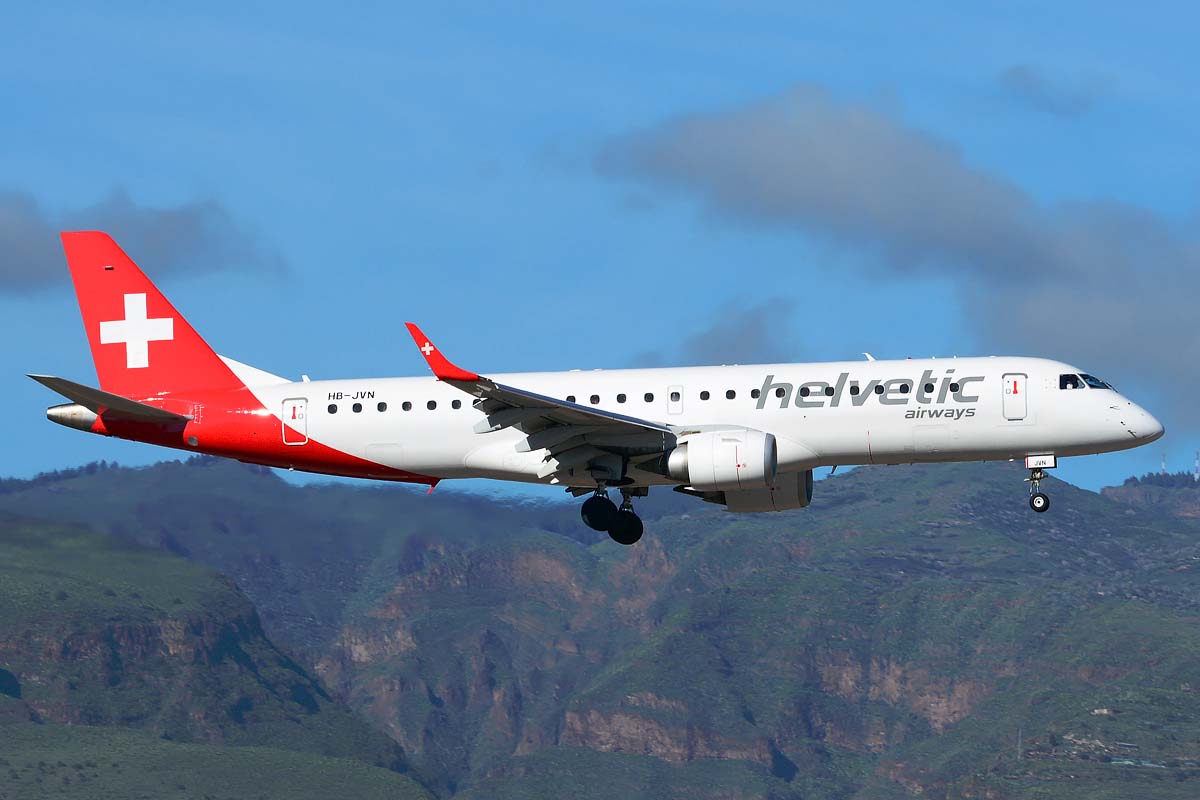 HB-JVN (cn 19000285) Embraer 190-100LR