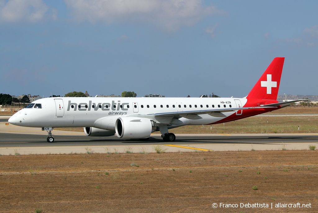 HB-AZB · Embraer 190-300STD · (MLA / LMML)