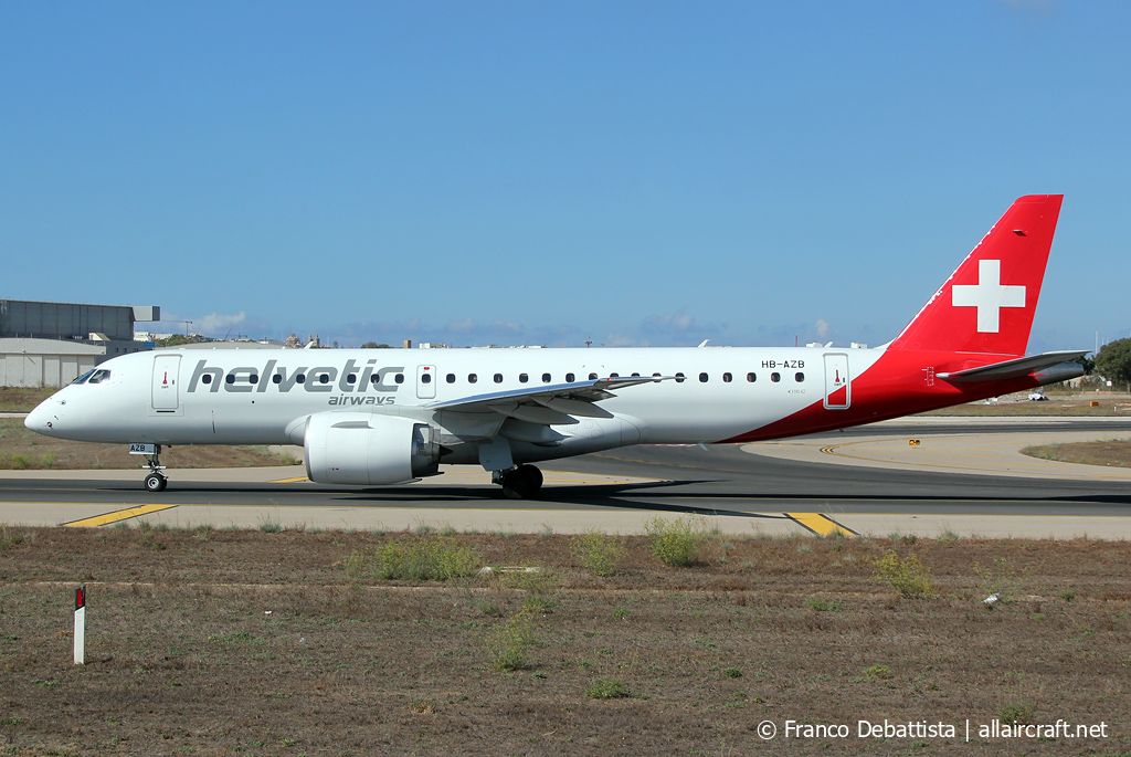 HB-AZB · Embraer 190-300STD · (MLA / LMML)