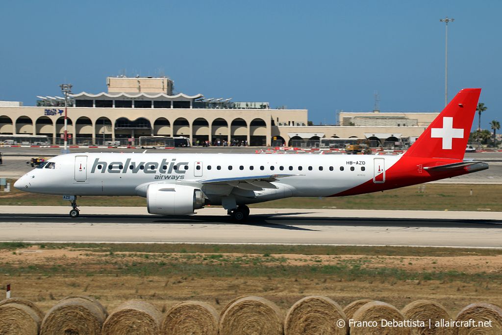 HB-AZD · Embraer 190-300STD · (MLA / LMML)