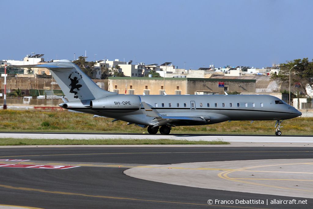 9H-OPE · Bombardier BD-700-1A10 Global 6000 · (MLA / LMML)