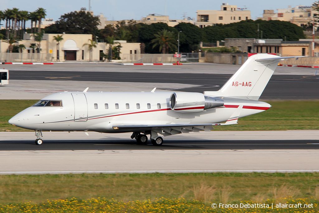 A6-AAG · Bombardier CL-600-2B16 Challenger 605 · (MLA / LMML)