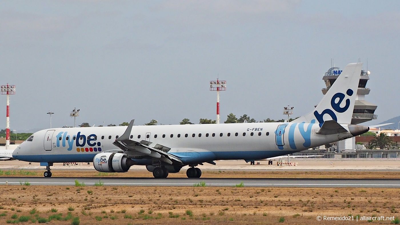 G-FBEN · Embraer 190-200LR · (FAO / LPFR)