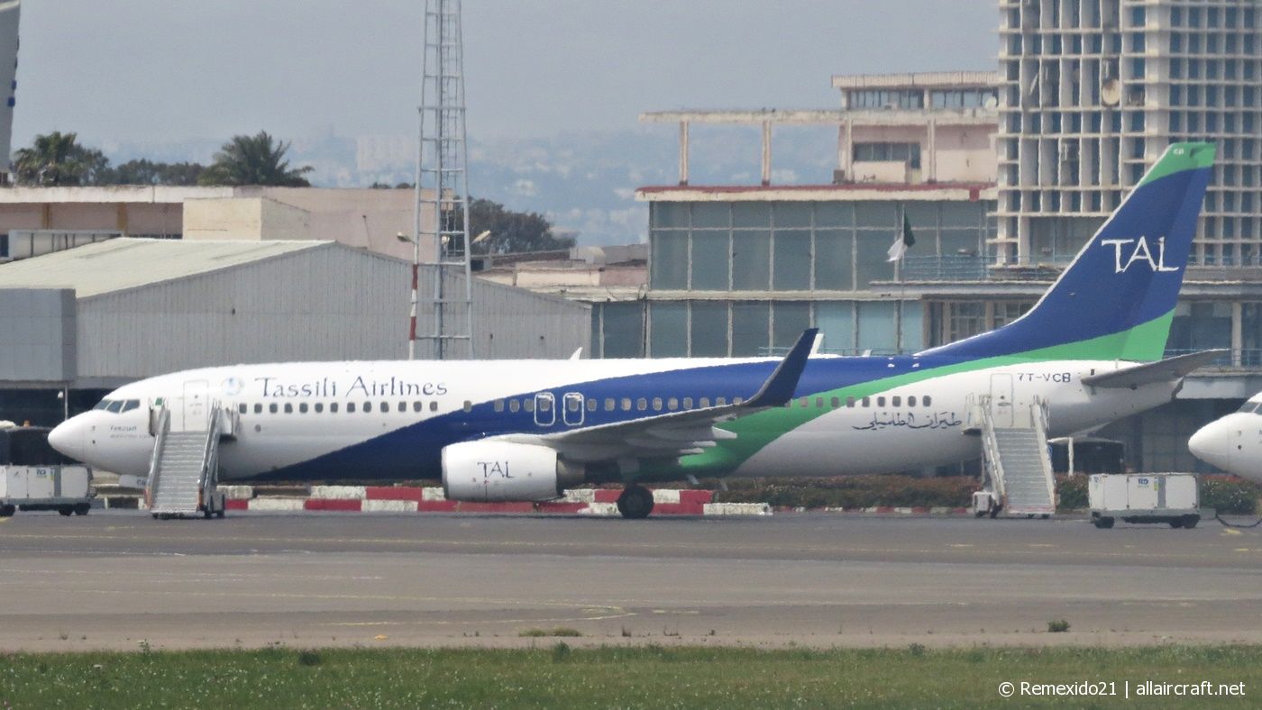 7T-VCB · Boeing 737-8ZQ(WL) · (ALG / DAAG)