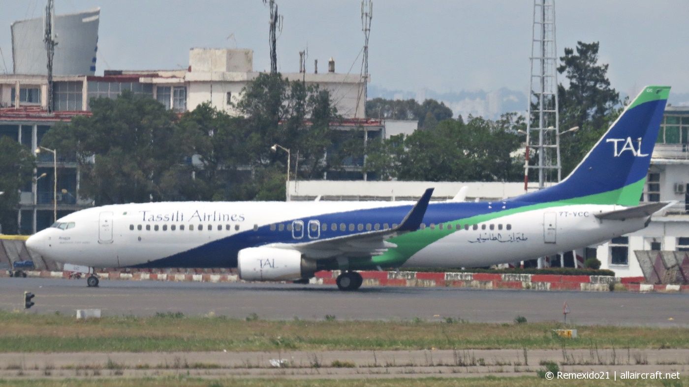 7T-VCC · Boeing 737-8ZQ(WL) · (ALG / DAAG)