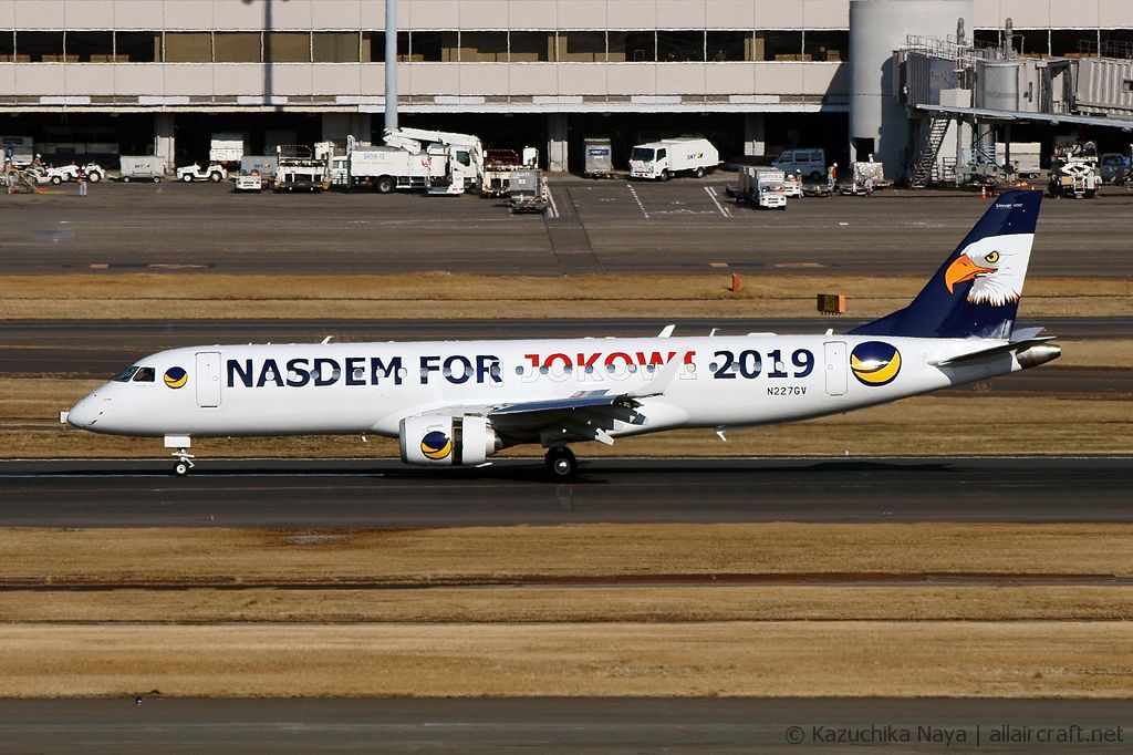 N227GV · Embraer 190 Lineage 1000 · (HND / RJTT)