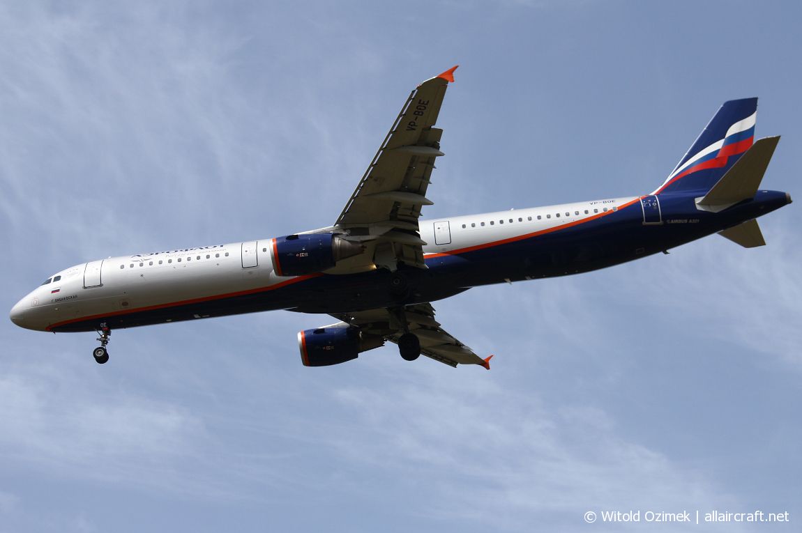 VP-BOE (cn 5755) Airbus A321-211