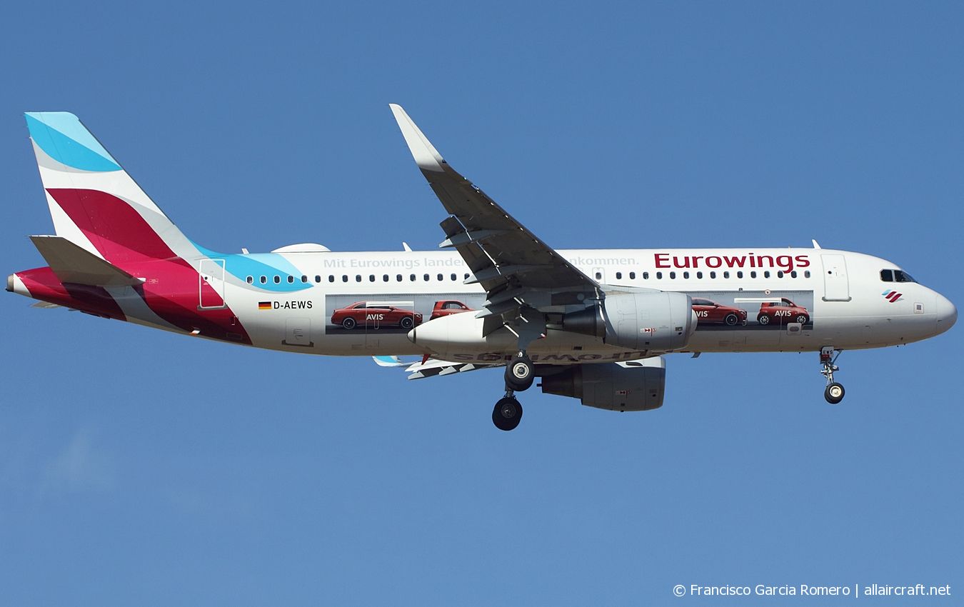 D-AEWS · Airbus A320-214(WL) · (LPA / GCLP)