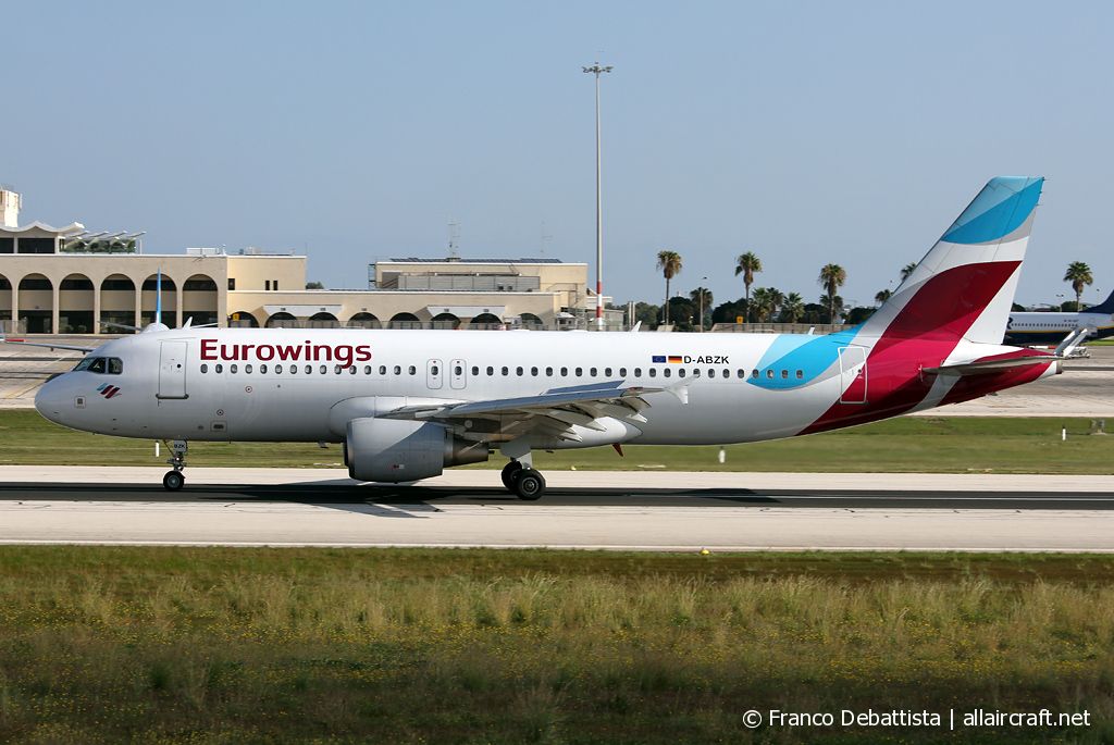 D-ABZK · Airbus A320-216 · (MLA / LMML)