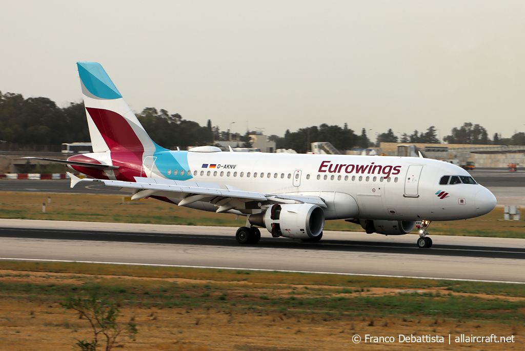 D-AKNV · Airbus A319-112 · (MLA / LMML)