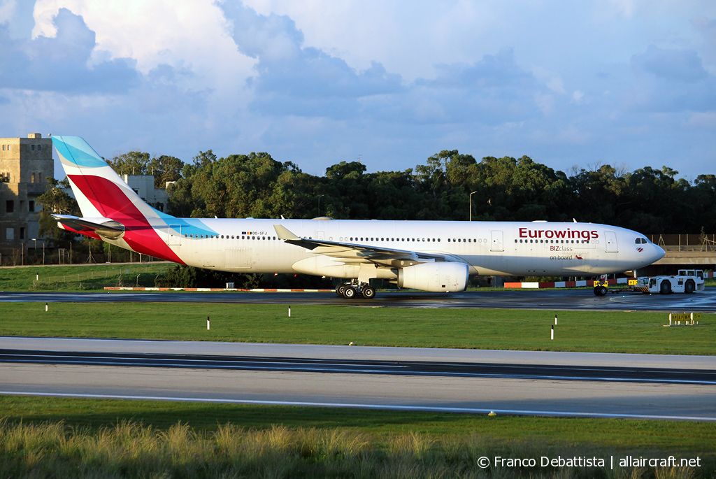 OO-SFJ · Airbus A330-343 · (MLA / LMML)