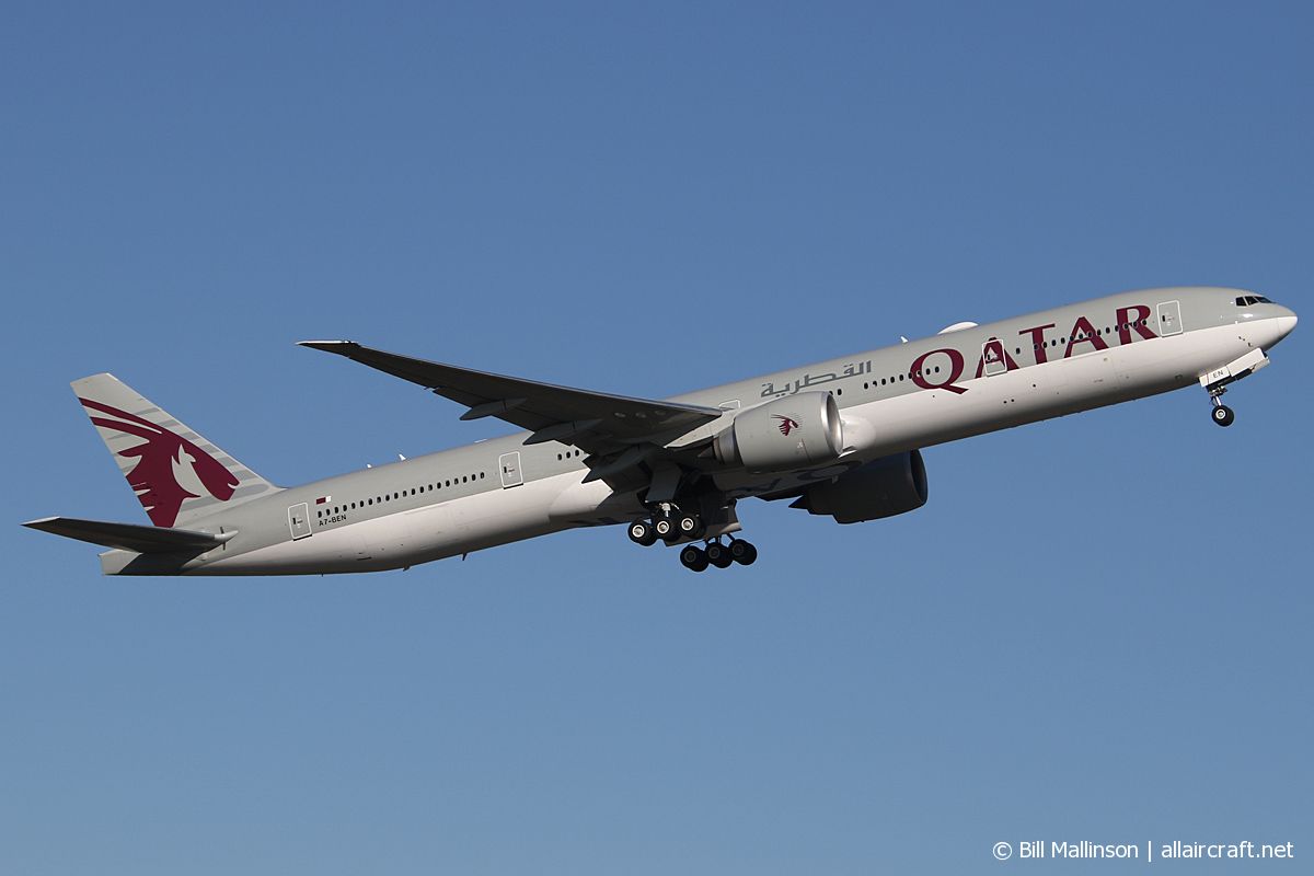 A7-BEN · Boeing 777-3DZ/ER · (SYD / YSSY)